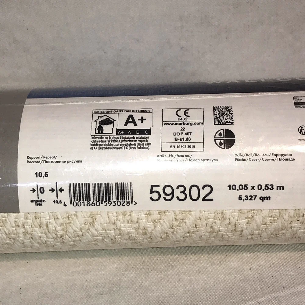 NEW Marburg Wallcoverings Wallpaper 59302 10,05 x 0,53 m 5,327 qm